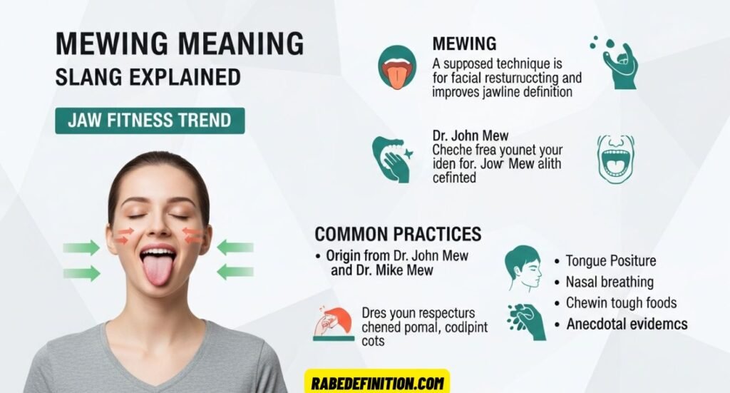 Mewing Meaning Slang Explained