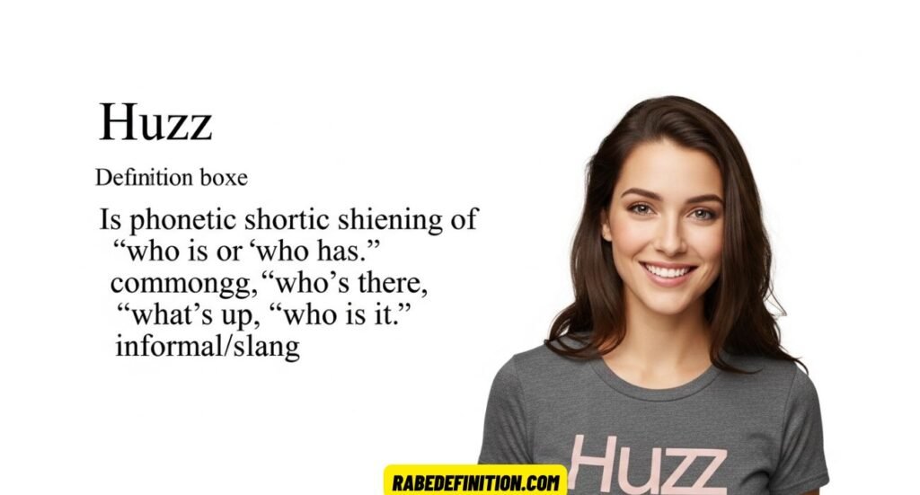 What Does Huzz Mean in Slang