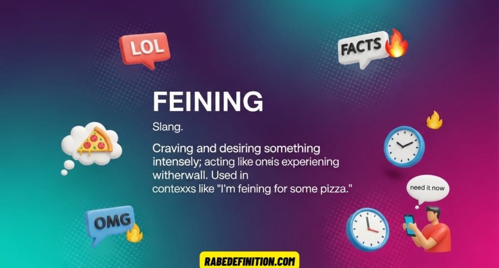 Feining Meaning Slang