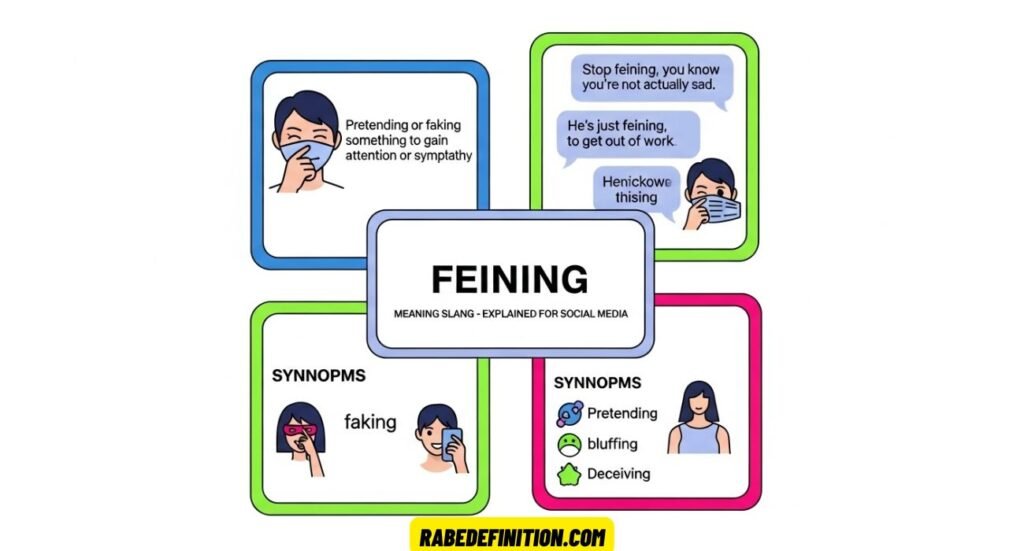 Feining Meaning Slang