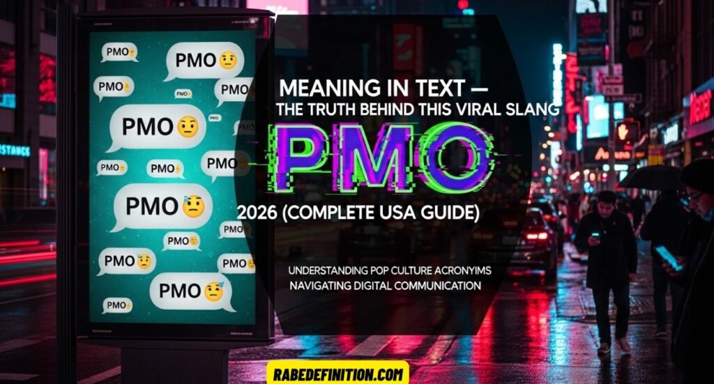 PMO Meaning in Text