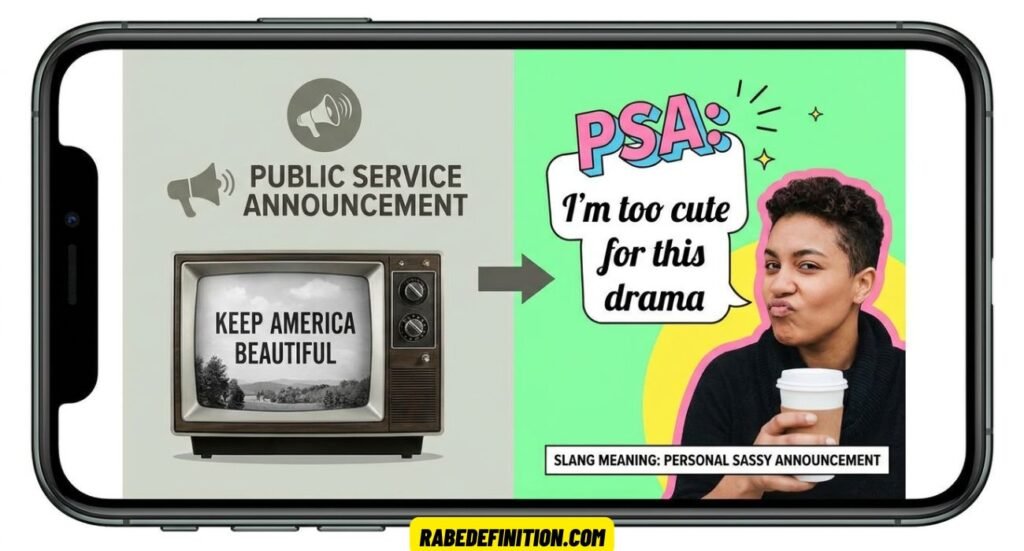 PSA Meaning Slang