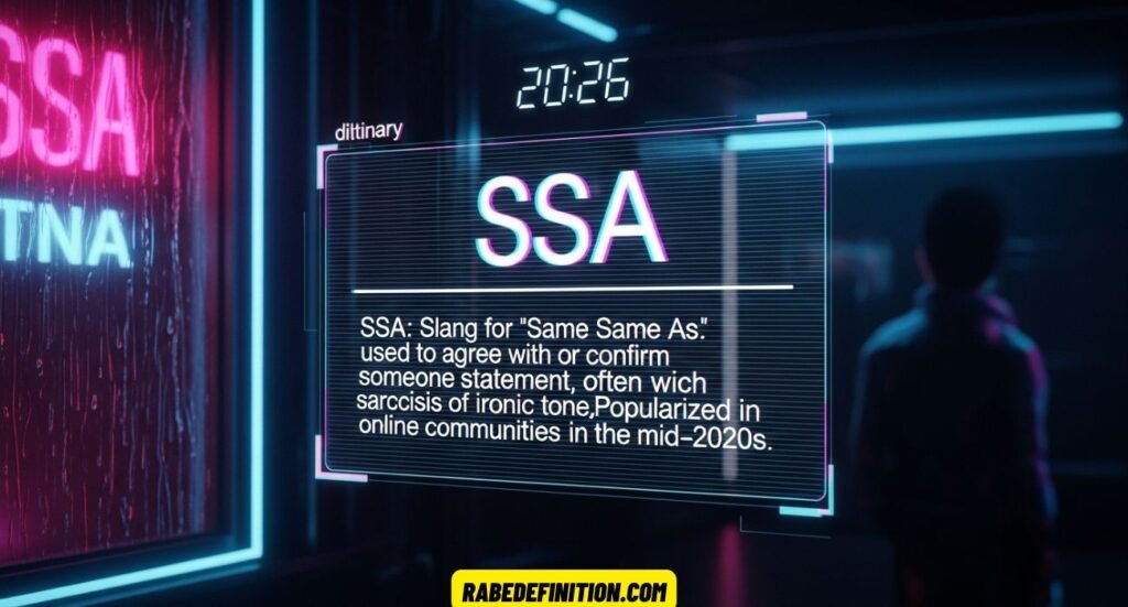 SSA Meaning Slang