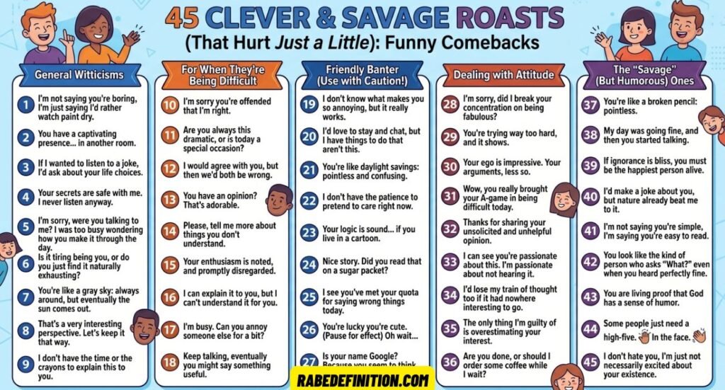 45 Good Roasts That Hurt