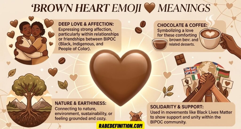 Brown Heart Emoji Meaning