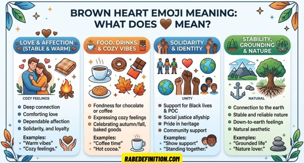 Brown Heart Emoji Meaning