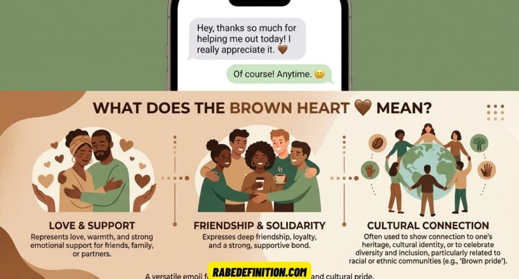 Brown Heart Emoji Meaning