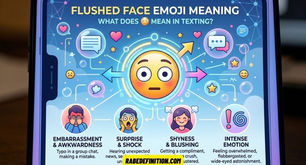 Flushed Face Emoji Meaning