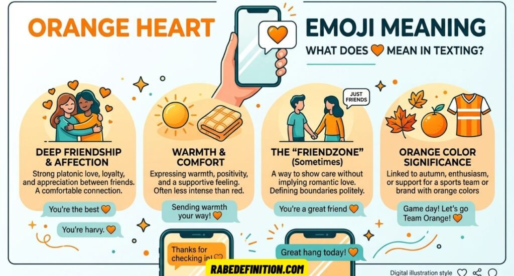 Orange Heart Emoji Meaning