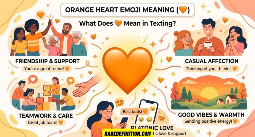 Orange Heart Emoji Meaning