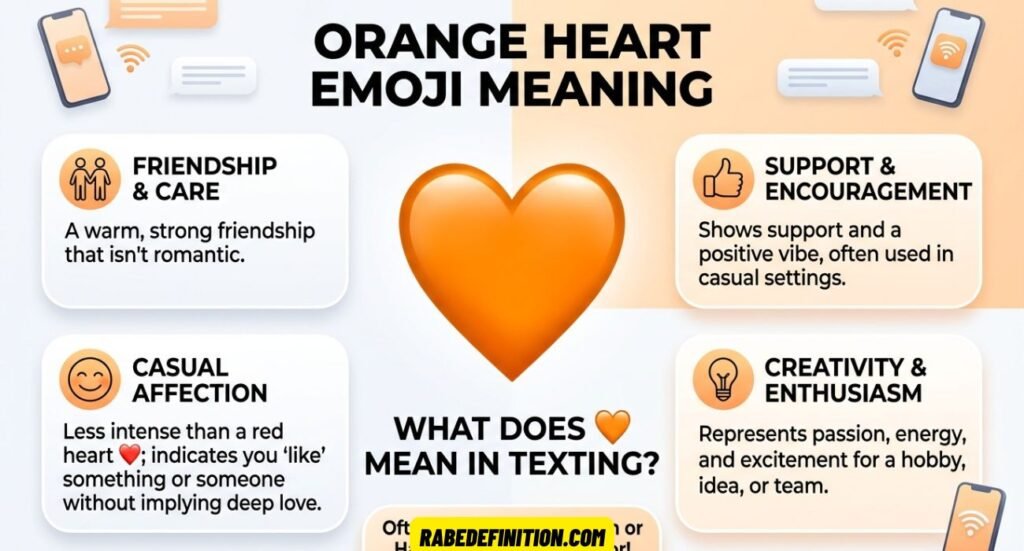 Orange Heart Emoji Meaning