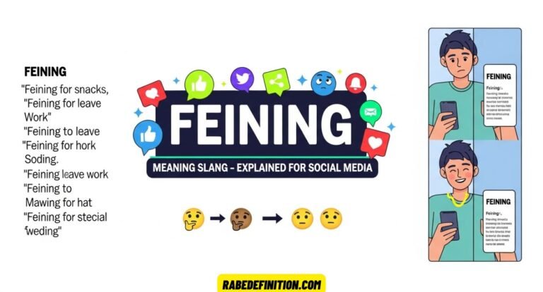 Feining Meaning Slang