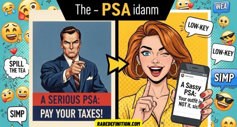 PSA Meaning Slang