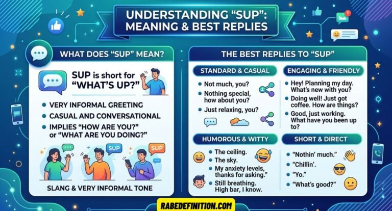 Best Reply to SUP and Its Meaning