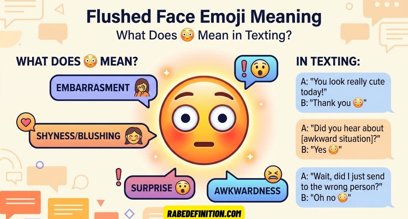Flushed Face Emoji Meaning