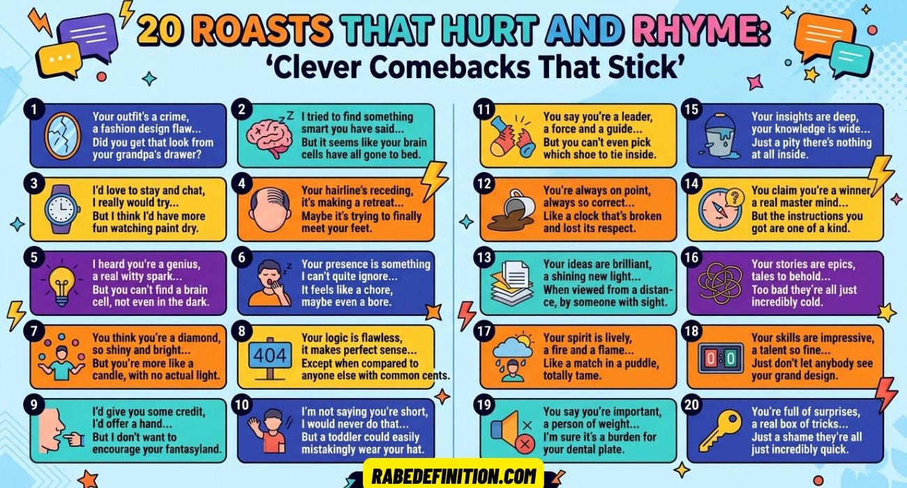 Roasts That Hurt and Rhyme